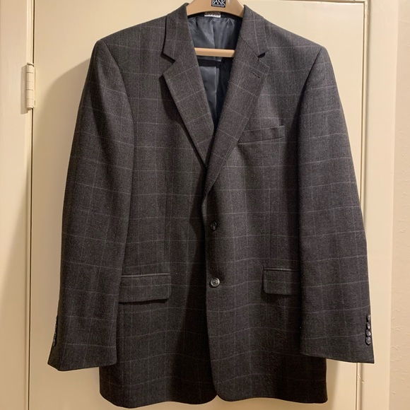 JoS.A.BANK men’s gray patterned wool blazer